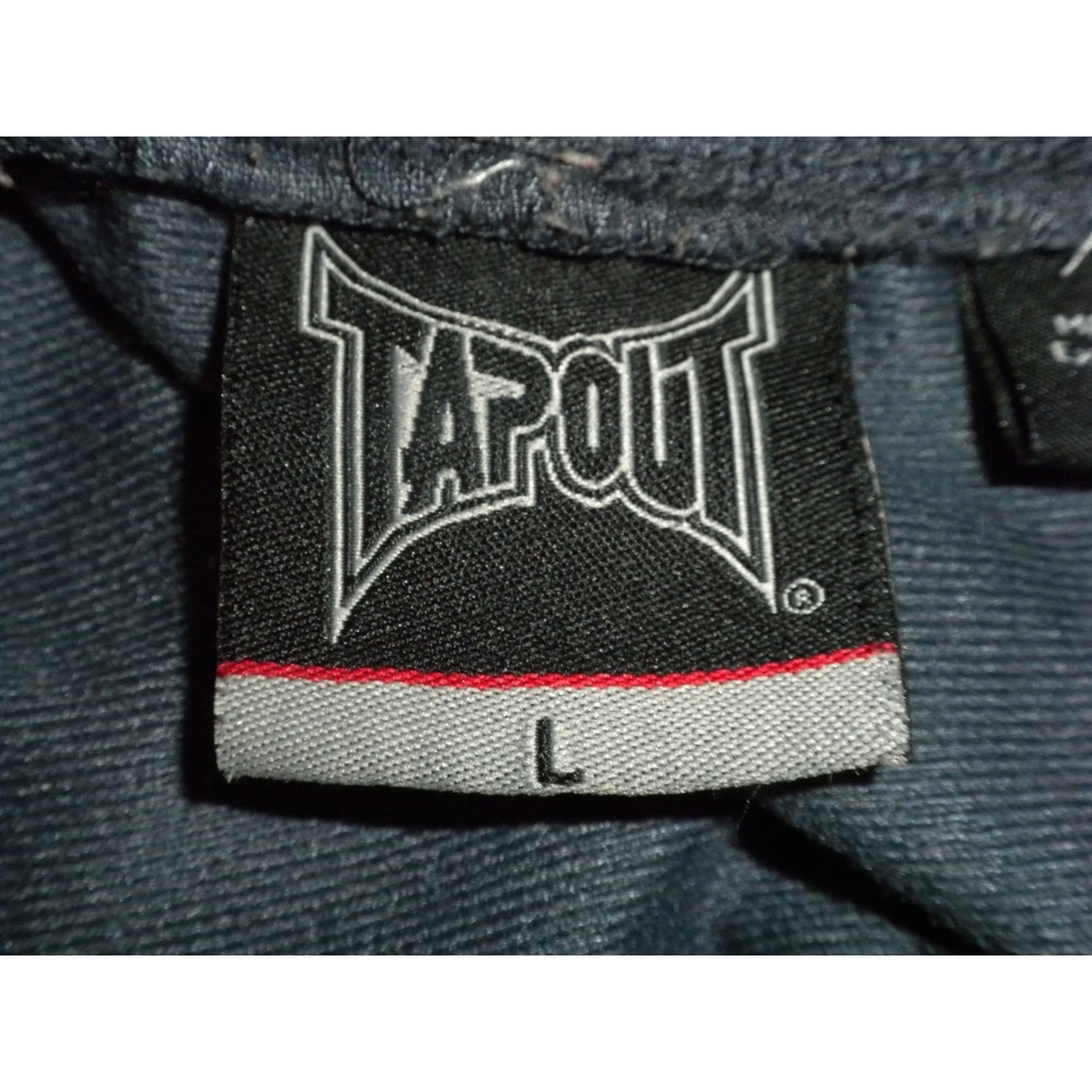 Tapout Sweatpants Joggers Mens L Gray Orange‎ MMA Training Fight Warm Up Y2K - Picture 7 of 11